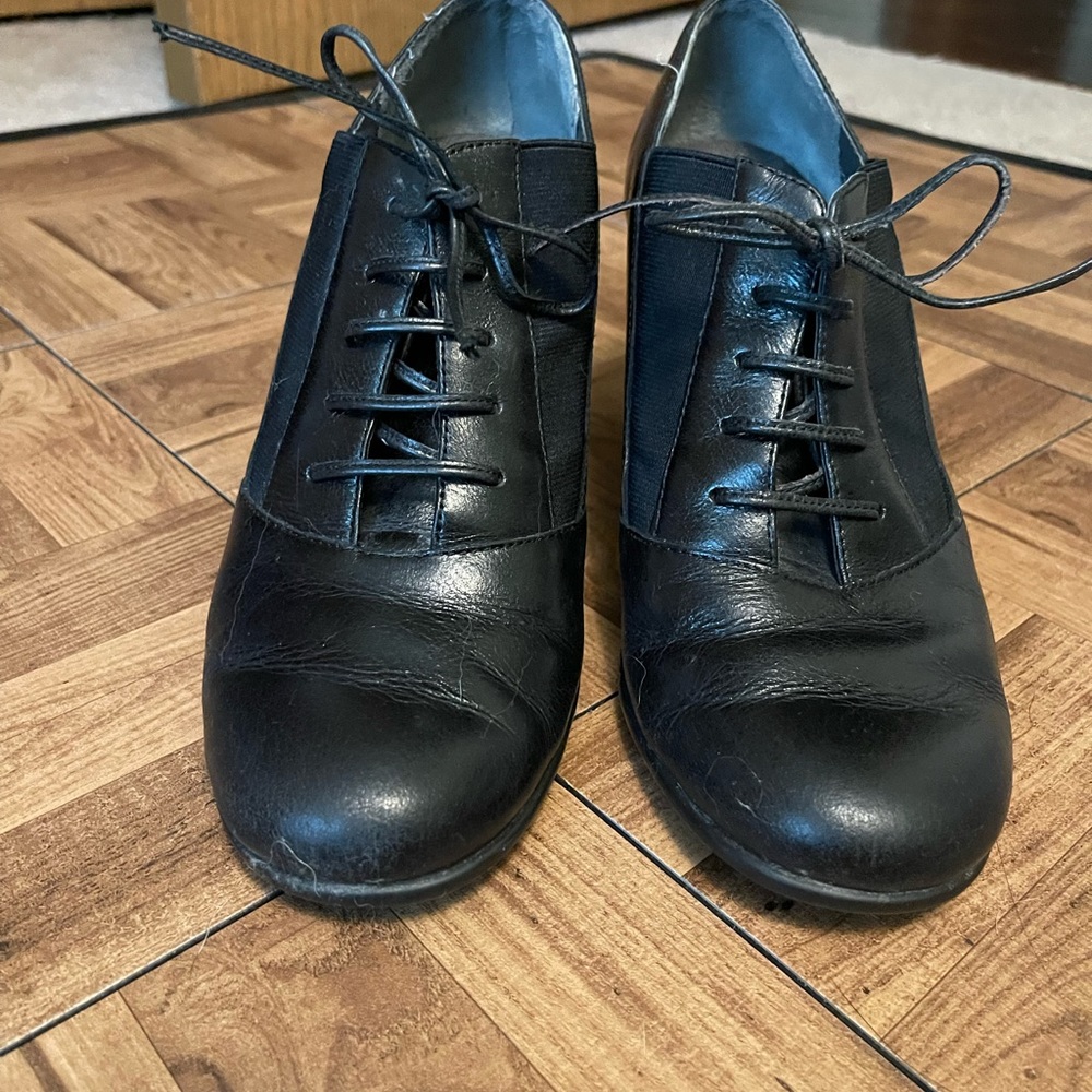 Aerosoles Black Wedge Oxford Size 10 - Picture 2 of 7